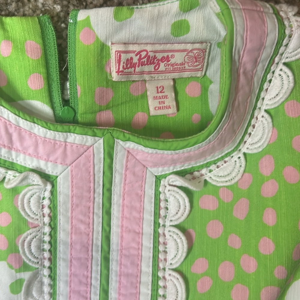 Lilly Pulitzer originals -  not so crabby – size 12 - Picture 2 of 2